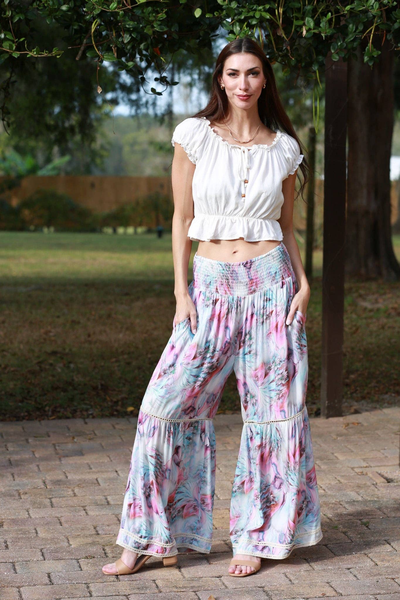 Boho Carnival Flared Pants