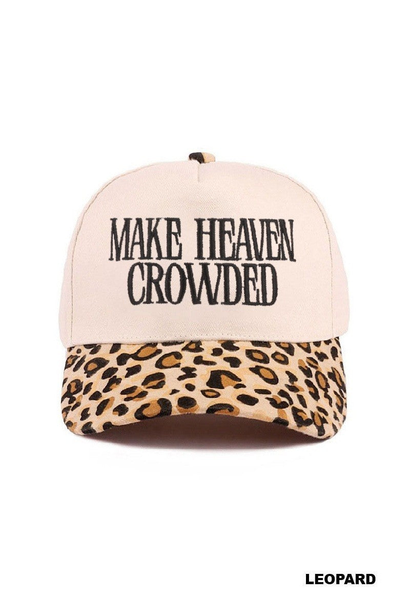 Make Heaven Crowded Canvas Cap