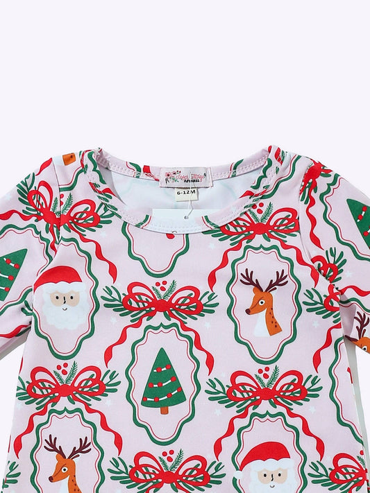 Boughs of Holly Baby Romper