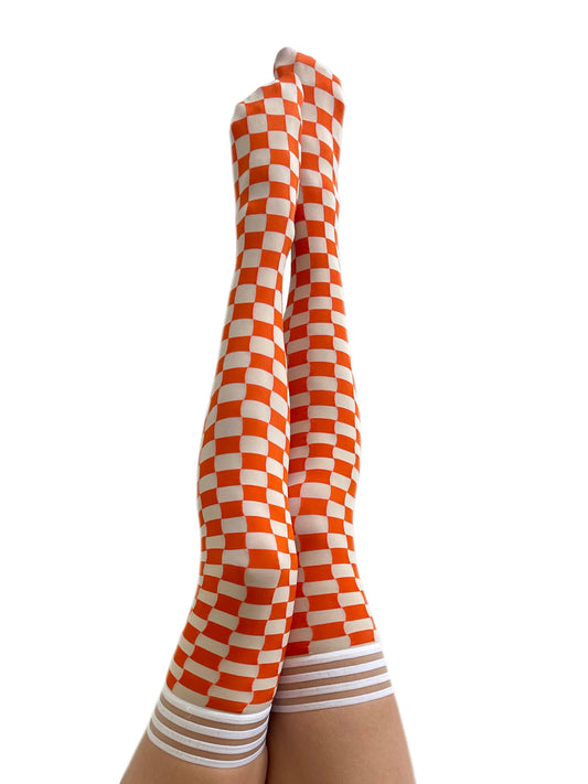 Stockings - Orange & White Game Day Socks - Tennessee Vols