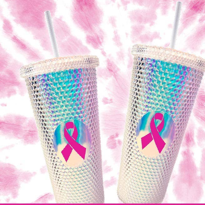 24 oz Tumbler Breast Cancer Awareness Tumbler