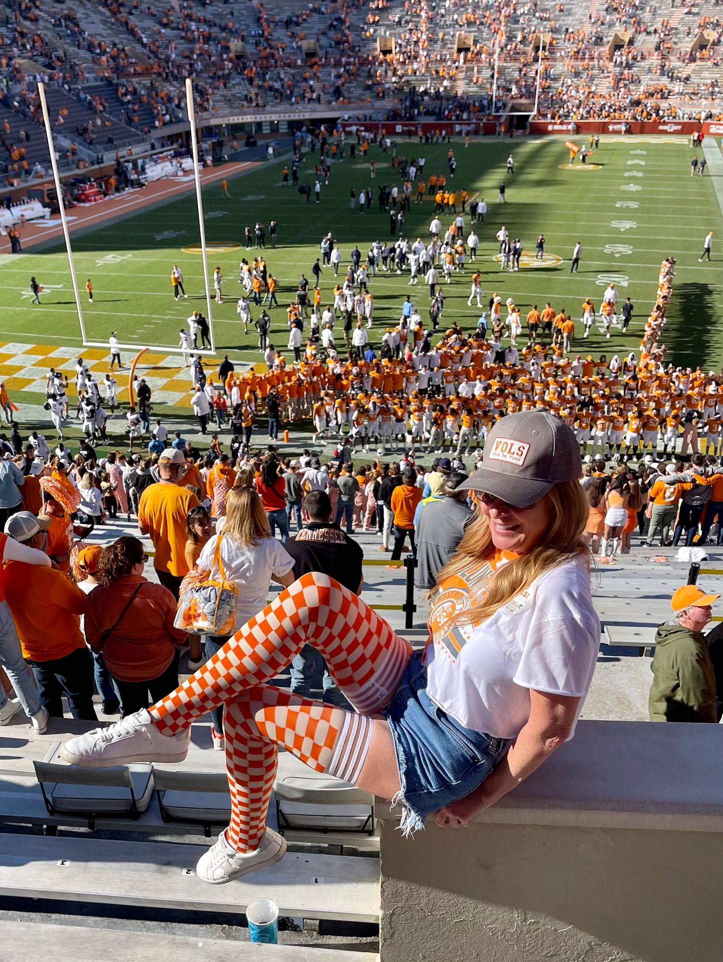Stockings - Orange & White Game Day Socks - Tennessee Vols
