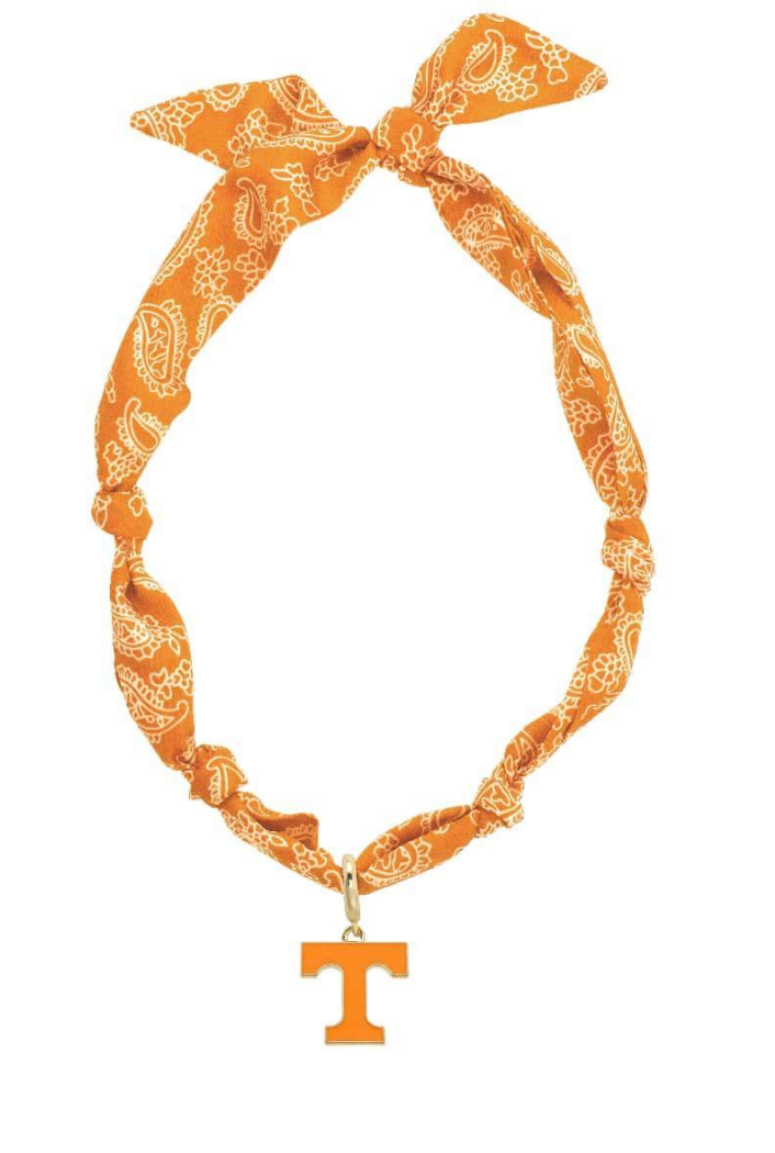 Tennessee Vols Logo Bandana Scarf Necklace