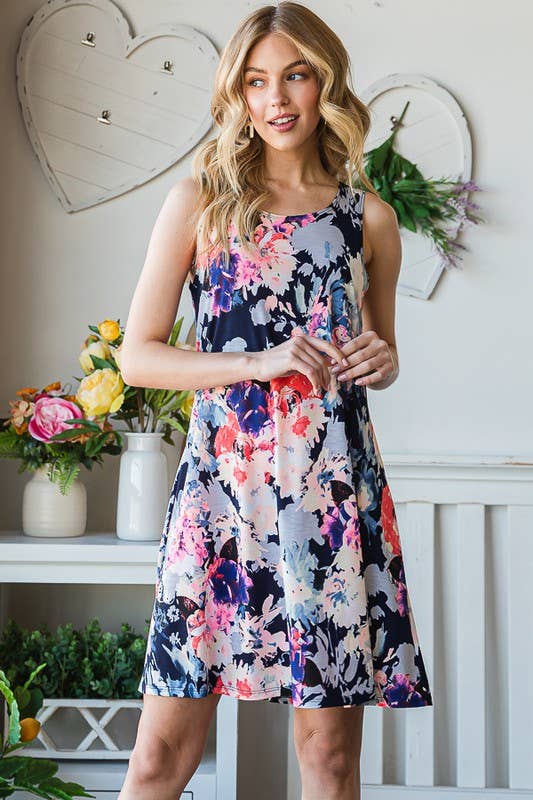 FLORAL MINI DRESS