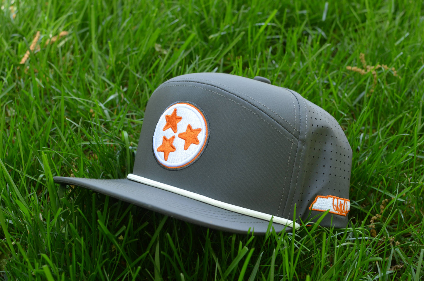 Tennessee Tri-Star Grey Baseball Snapback Hat
