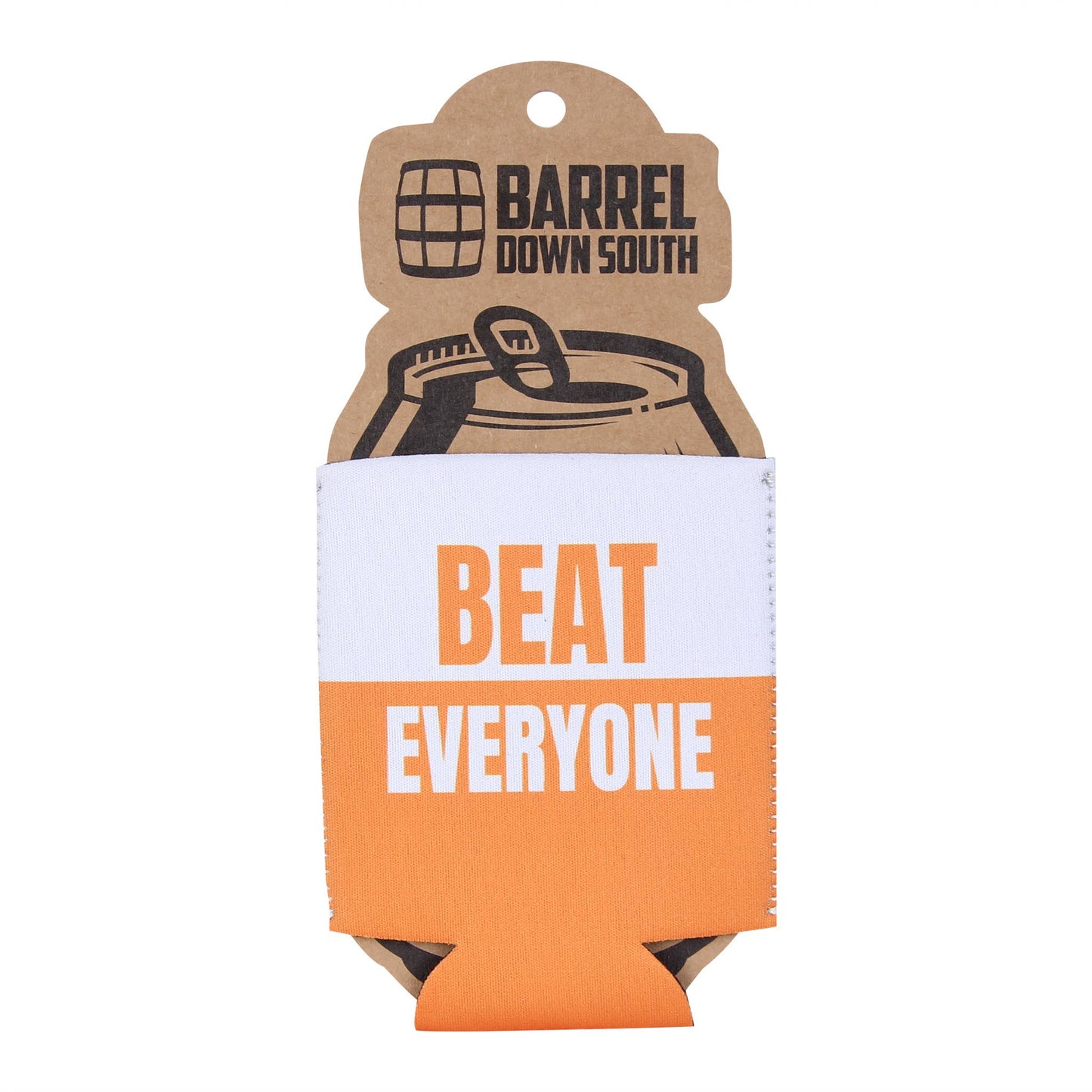 Orange/White Beat Everyone Can Cooler