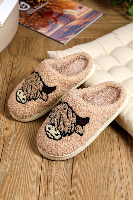 Cow Plush Slippers