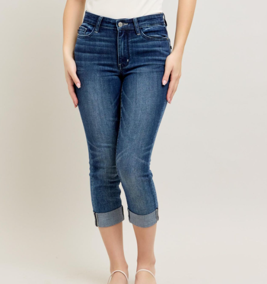 JUDY BLUE Tummy Control Capris