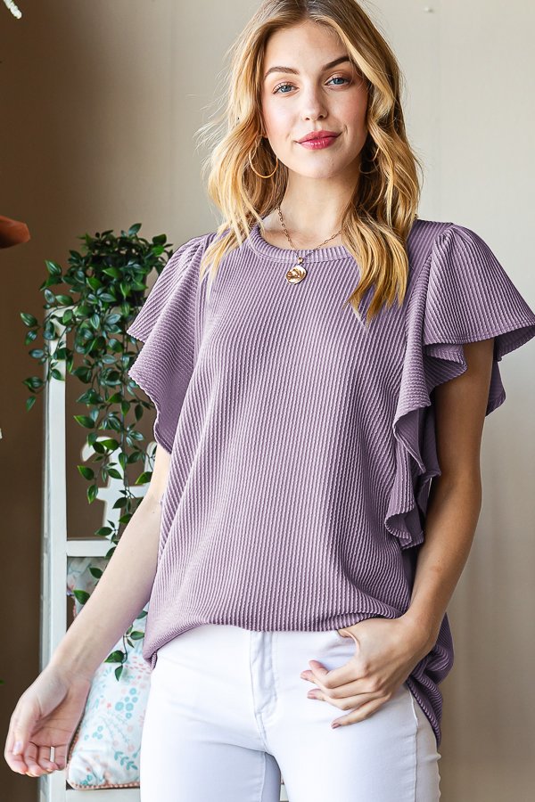 Corded Ruffle Sleeve