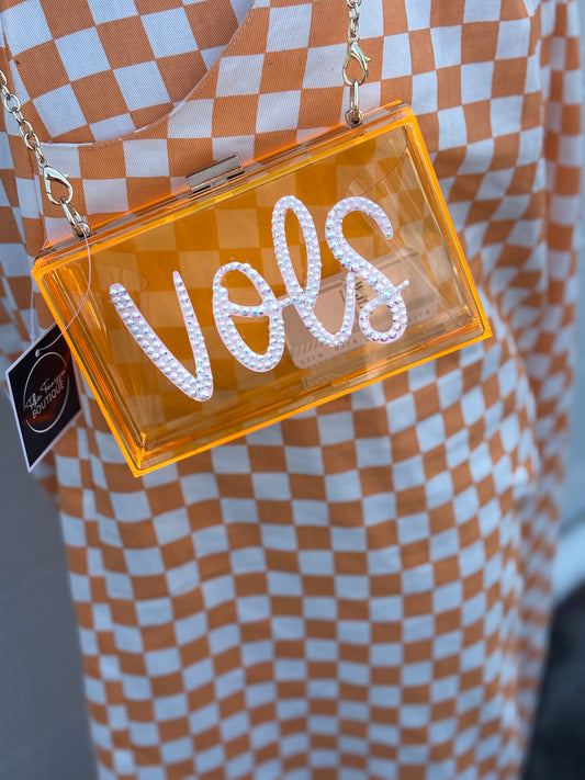 Orange Acrylic Gameday Bag
