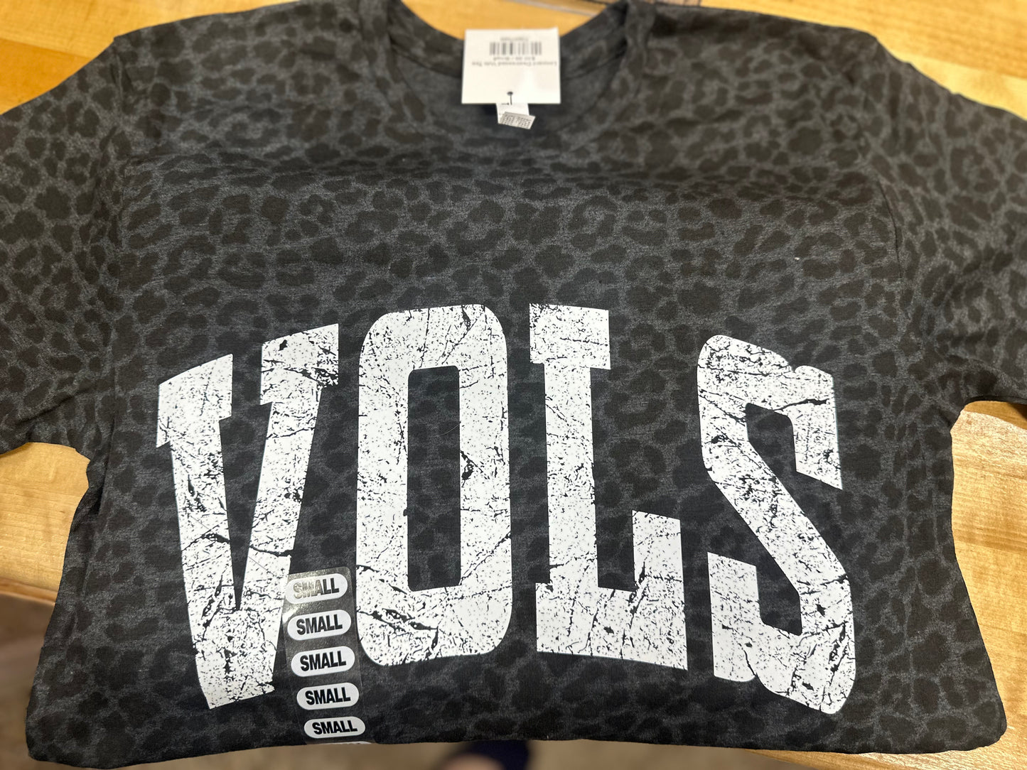 Leopard Destressed Vols Tee