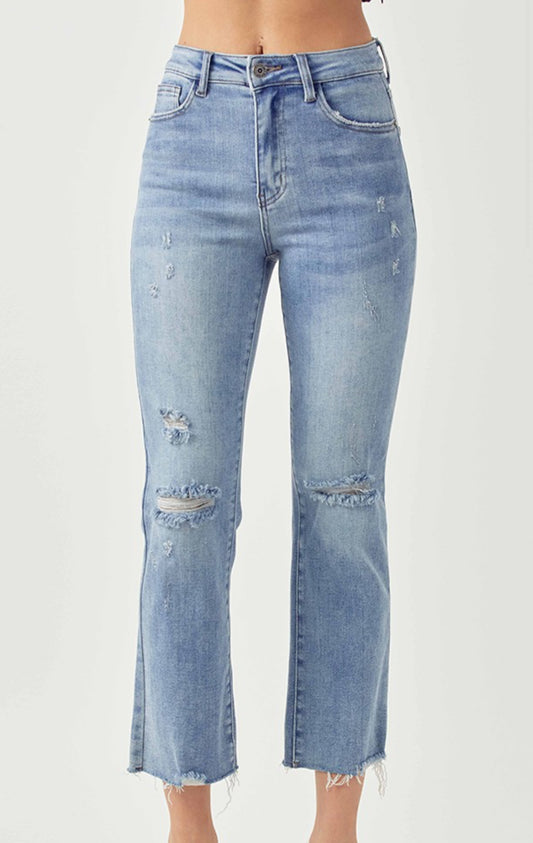 RISEN High Rise Vintage Washed Jeans
