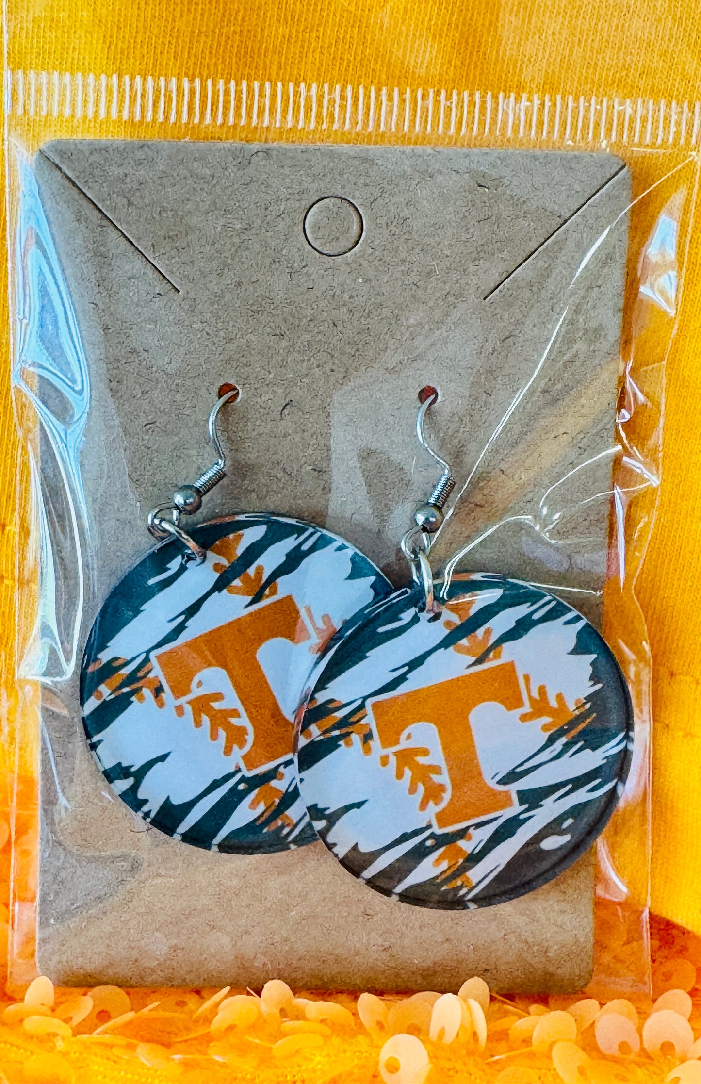 Large TN Baseball Earrings