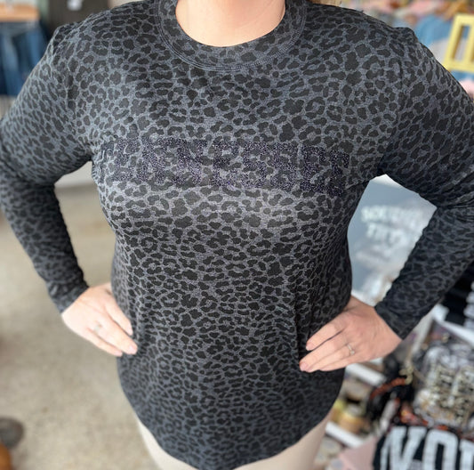 Black Leopard Tennessee Long Sleeve