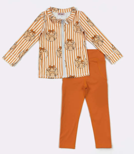 Preppy TN Stripe Atheletic Girls Set