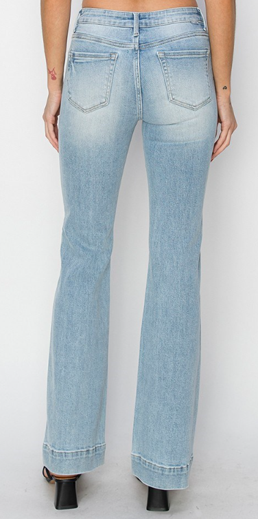 RISEN MID RISE BOOTCUT JEANS