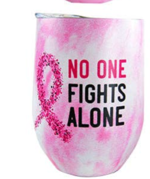 Breast Cancer Awareness 12 oz Insulated Wine Cup