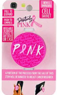 Breast Cancer Awareness Pop Socket Grip