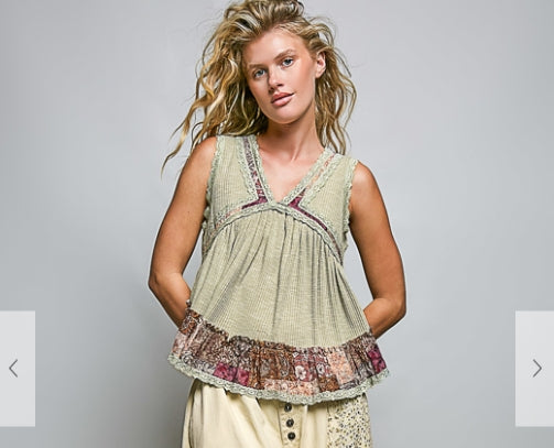 Sleeveless A-line Top