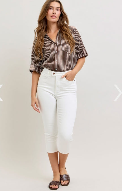JUDY BLUE HIGH WAIST Tummy Control Capri