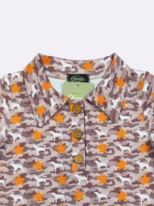 Smokey Camo Boy Collar Shirt