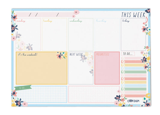 Carpe Diem Weekly Planner Pad