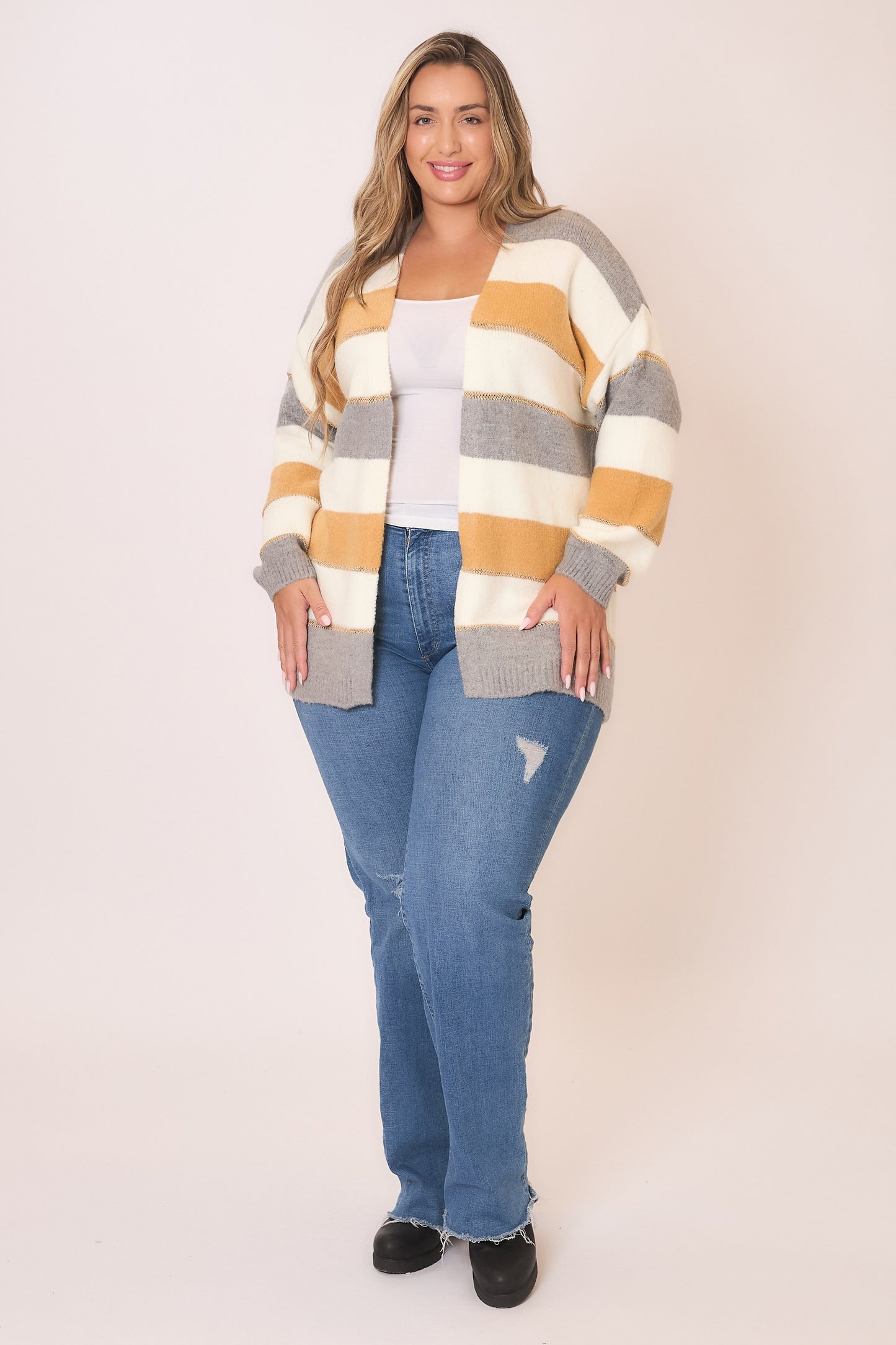 Color Block Cardigan