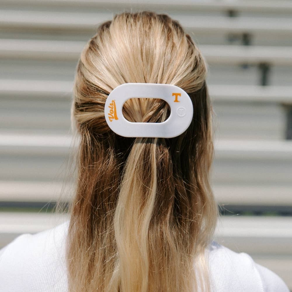 Flat Round Hair Clip | Medium | Go Vols!