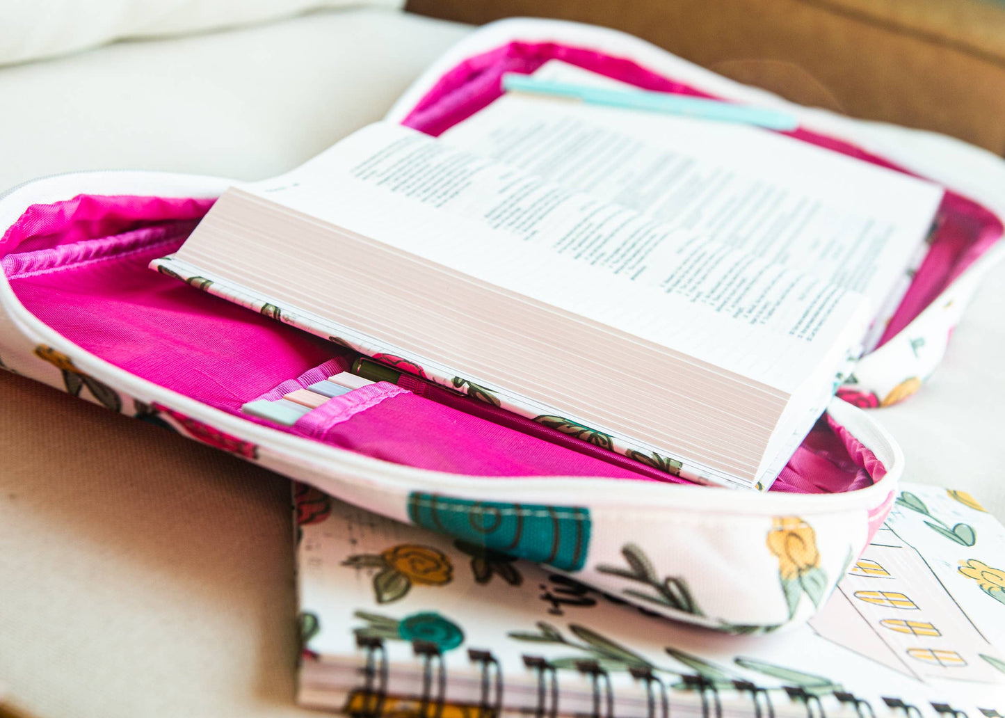 Church Floral Bible Cover