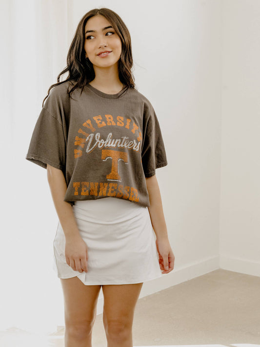 University of Tennessee Vols Draft Charcoal Thrifted Tee