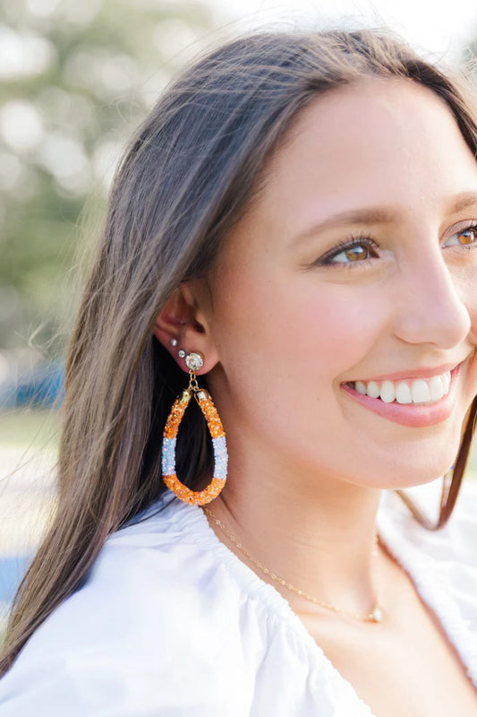 Gameday Glitter Teardrops