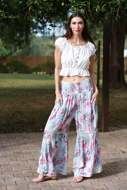 Boho Carnival Flared Pants