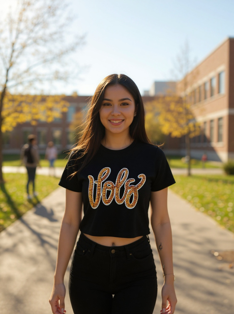 Cropped Vols Sequin Top
