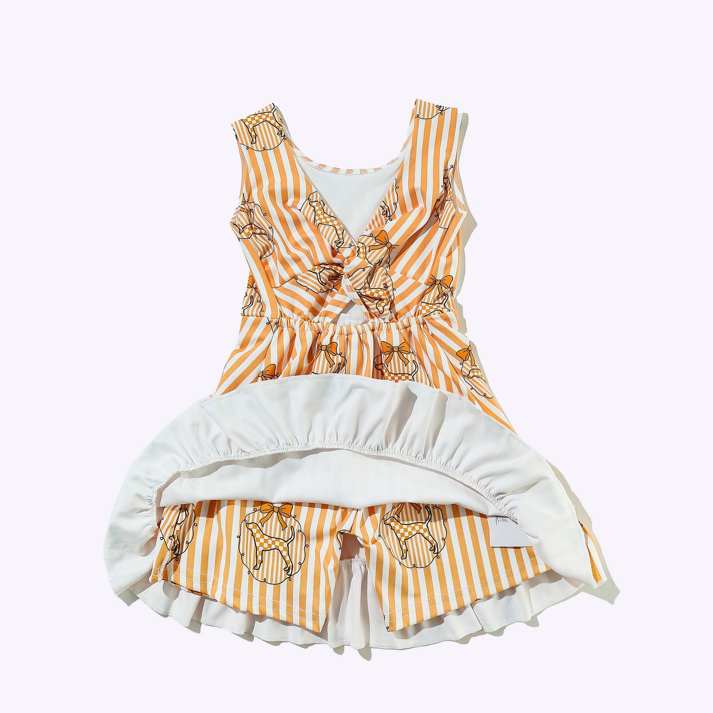Preppy TN Stripe Athletic Girls Dress