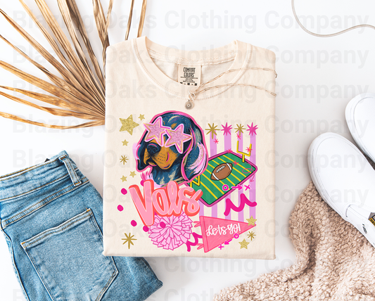 Pink Preppy Vols Short Sleeve Shirt