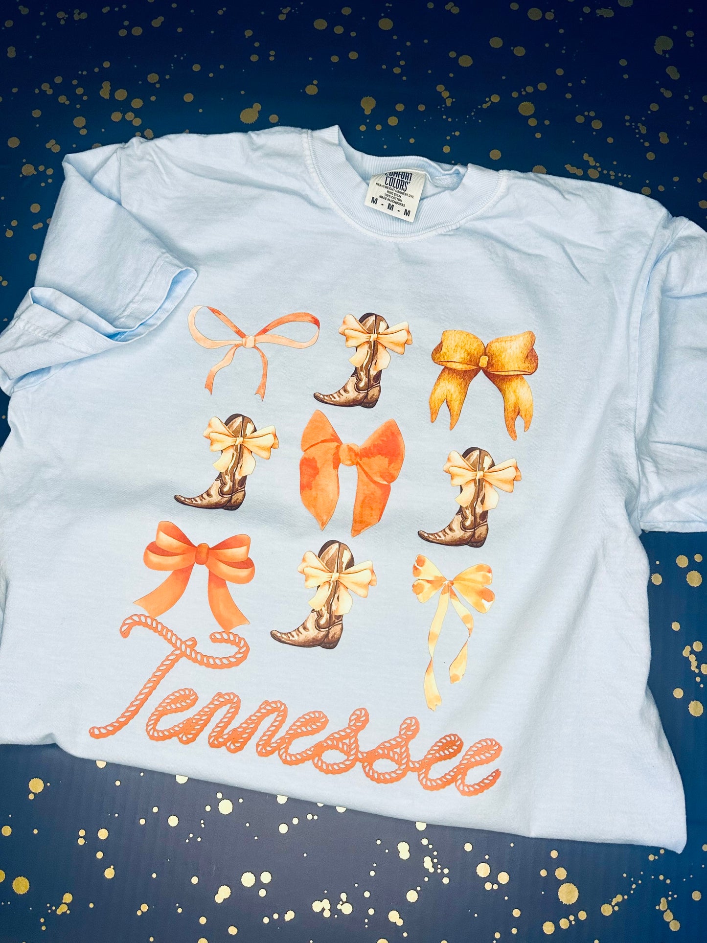 Baby Blue "Boots and Bows"' TN T-Shirt