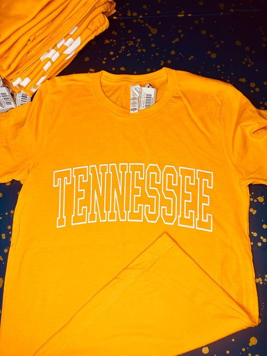 Orange "TENNESSEE" Short Sleeve T-Shirt