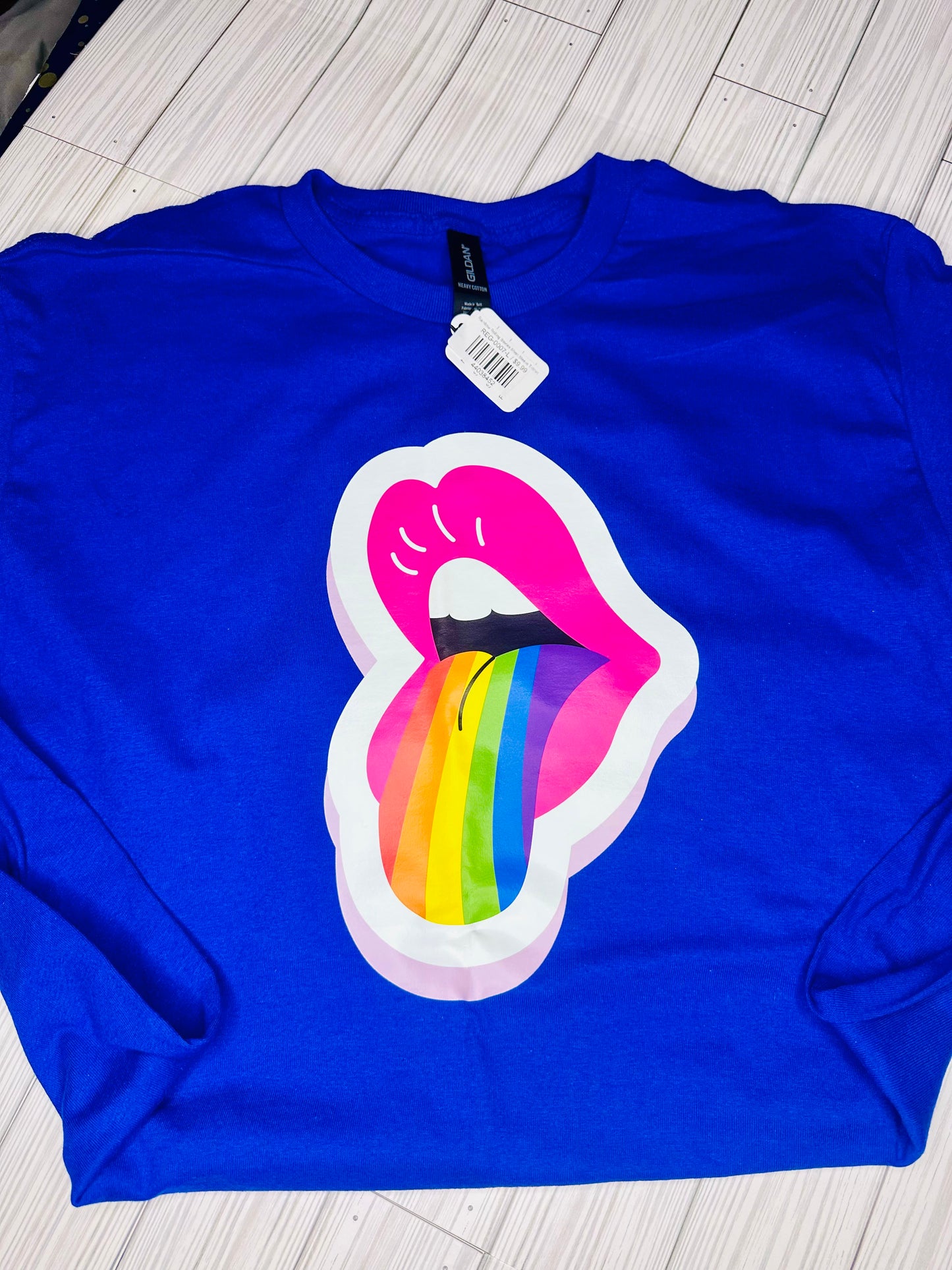 Rainbow Rolling Stones Short Sleeve T-Shirt