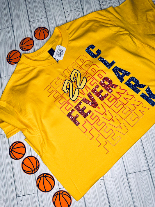 Caitlin Clark Gold Fever #22 T-Shirt