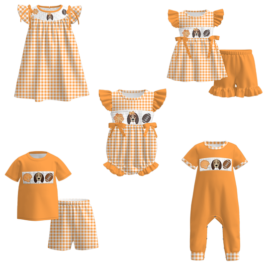 Tennesses Football Embroidered Matching Sibling Outfits