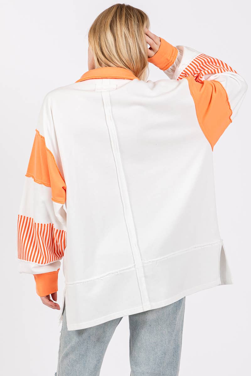 Varsity Stripe Game Day Pullover