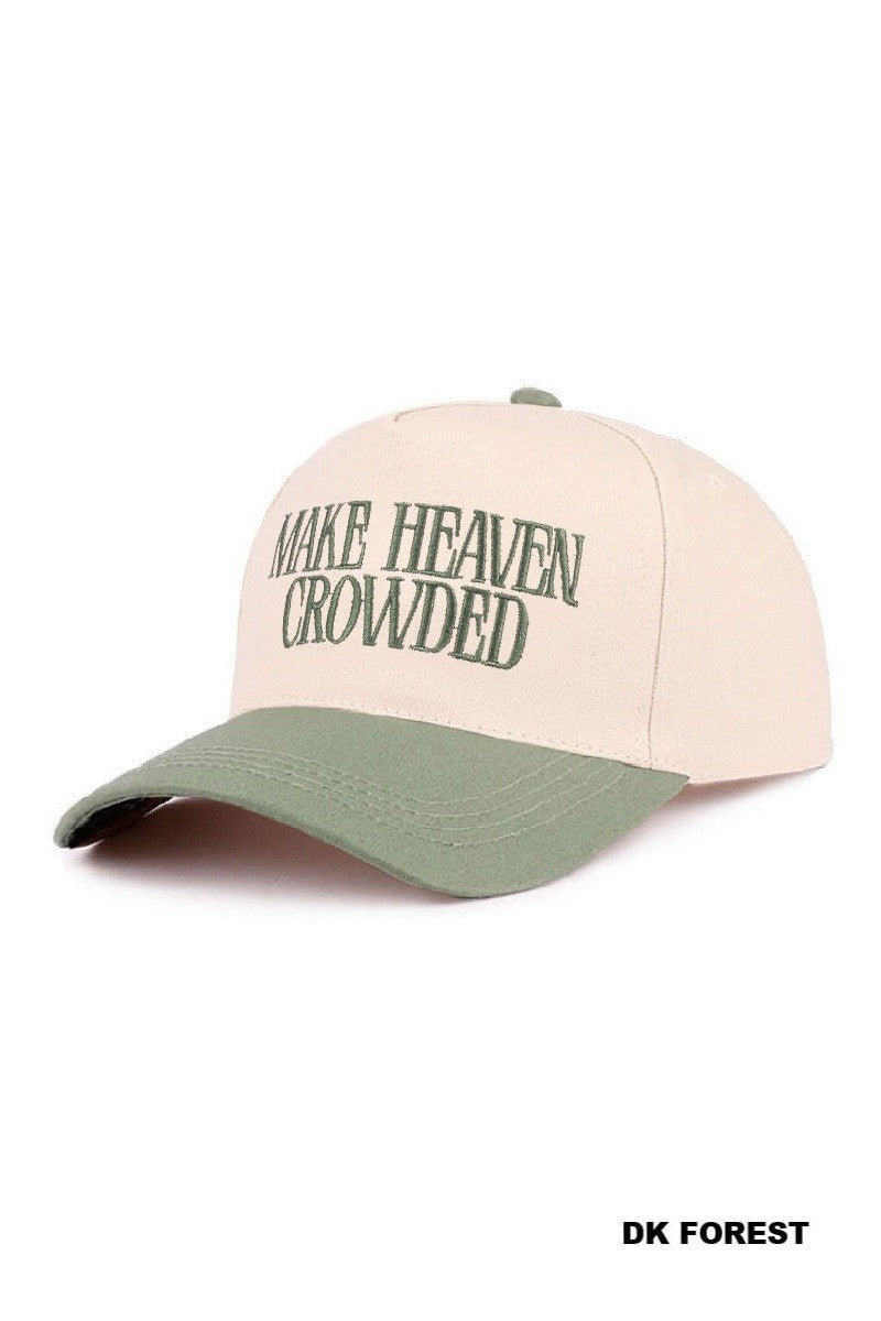 Make Heaven Crowded Canvas Cap