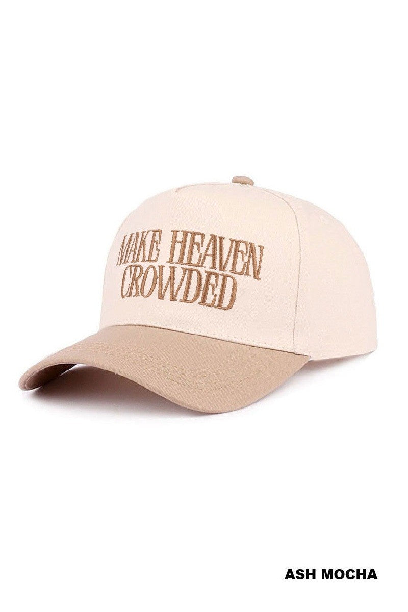 Make Heaven Crowded Canvas Cap