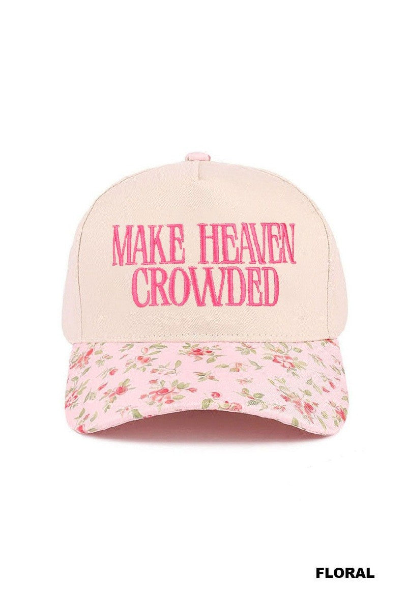 Make Heaven Crowded Canvas Cap