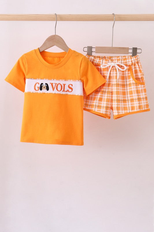 Tennessee Go Vols Smocked Shorts Set