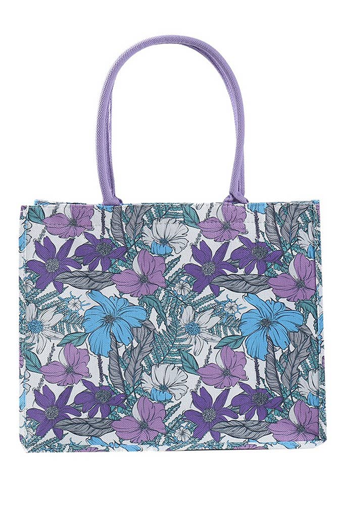 Flower Pattern Tote Bag