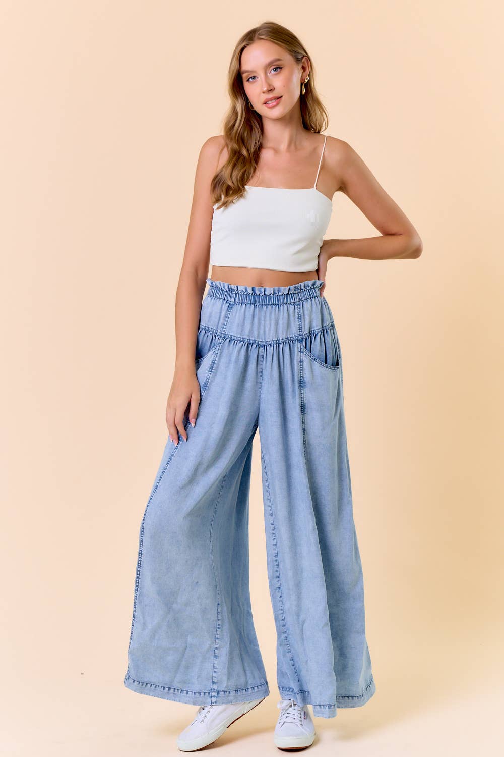 TENCEL DENIM  WIDE LEG