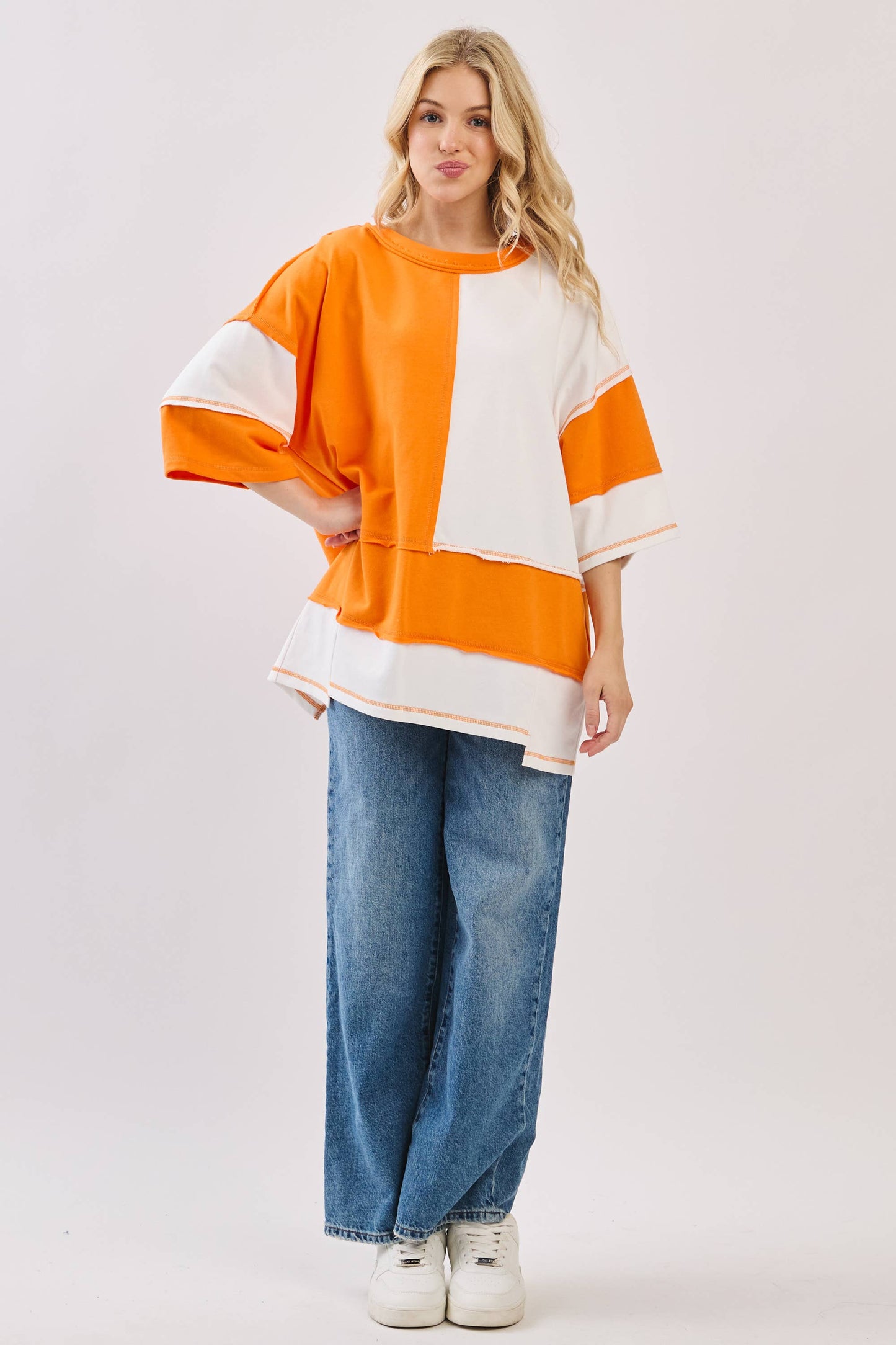 Oversized Color Block Gameday Tee