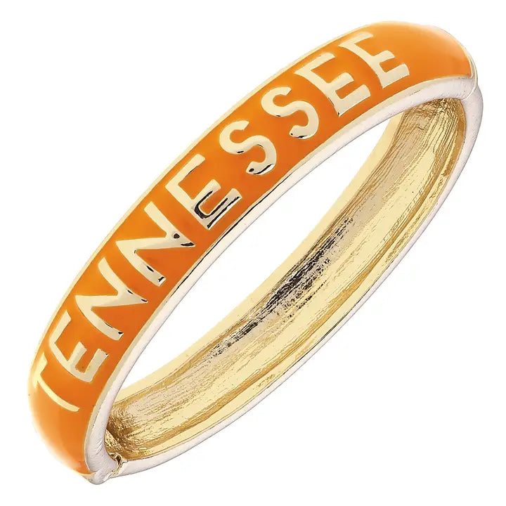 Tennessee Vols Sculpted Enamel Checkered Hinge Bangle
