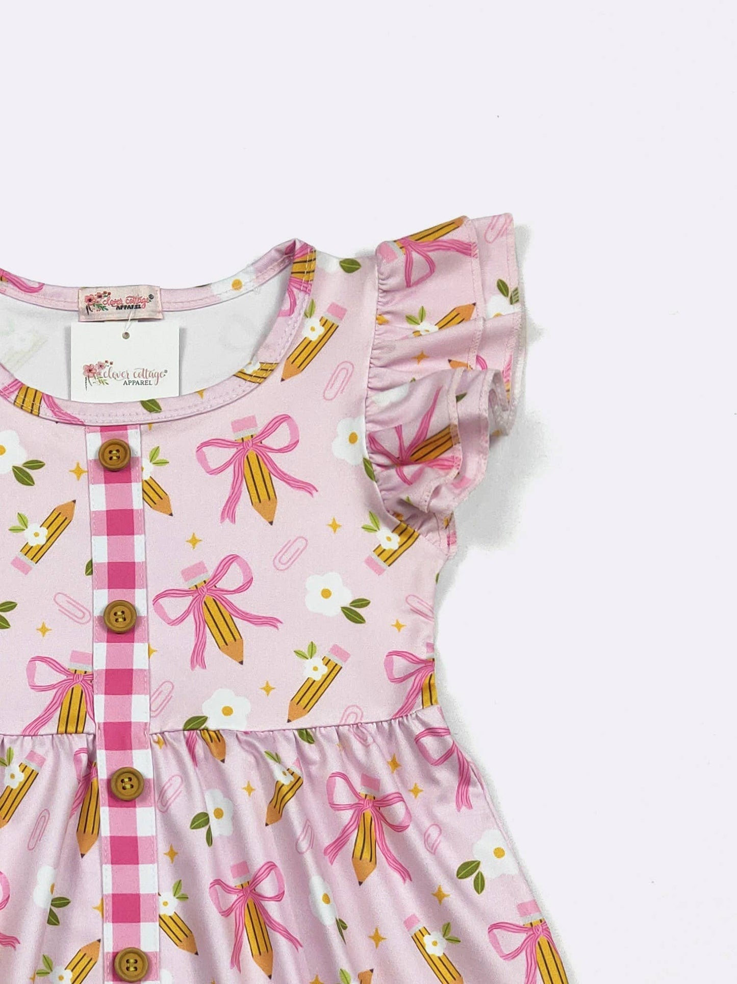 Pink Coquette Pencil Girls Dress